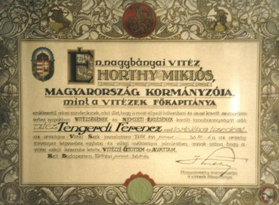 vitz Tengerdi Magyar Ferenc kpei