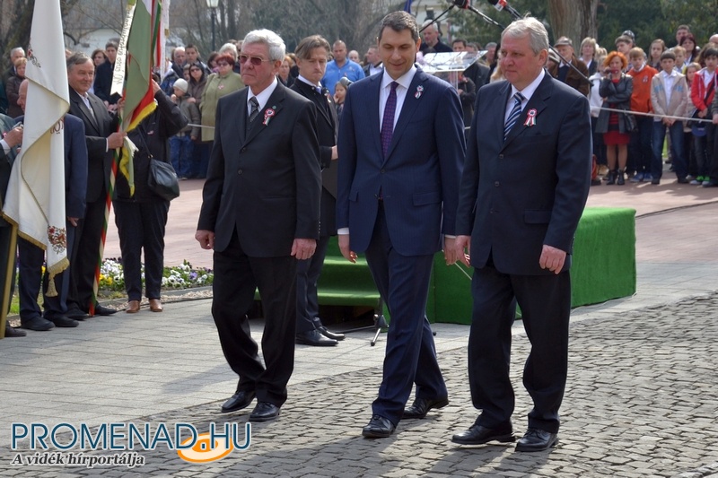 Március 15-i ünnepség Hódmezővásárhelyen Március 15-i ünnepség Hódmezővásárhelyen