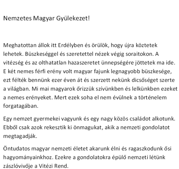Vitzavats volt Sepsiszentgyrgyn